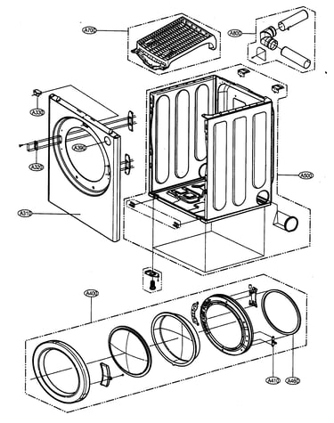 Cabinet/door assy