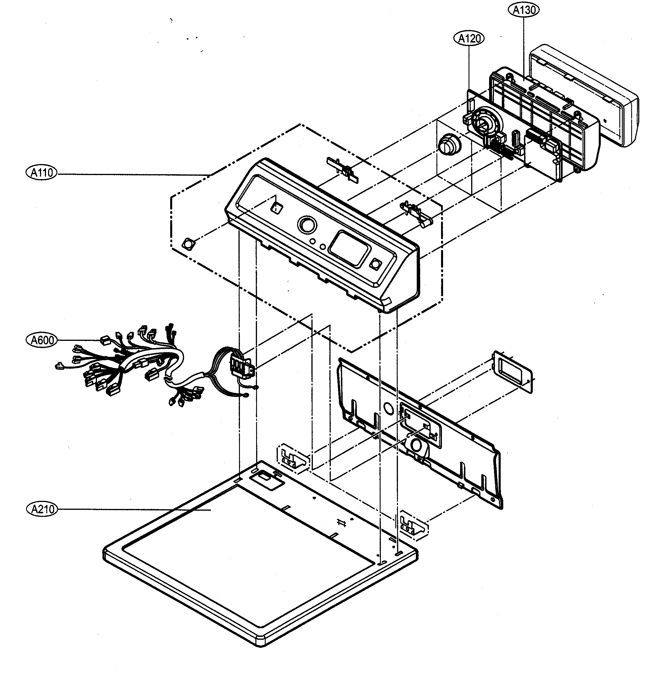 Control panel/plate assy
