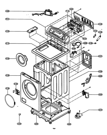 Cabinet/control panel assy