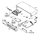 Denon DVD-910 cabinet parts diagram