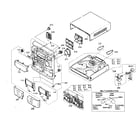 Sharp CD-E500 cabinet parts diagram