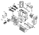 Panasonic PV-DV103 cabinet parts diagram