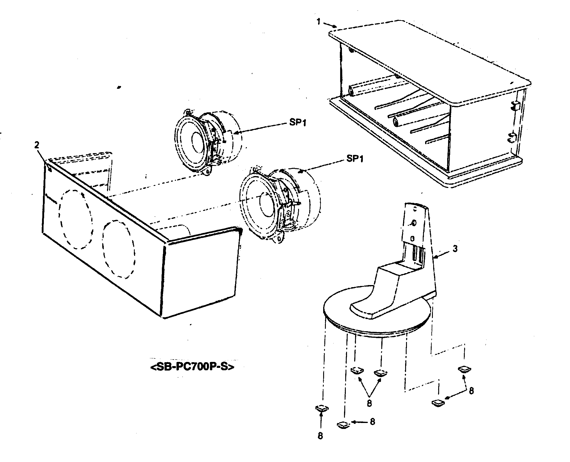 Speaker sb-pc700p-s