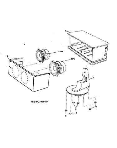 Speaker sb-pc700p-s