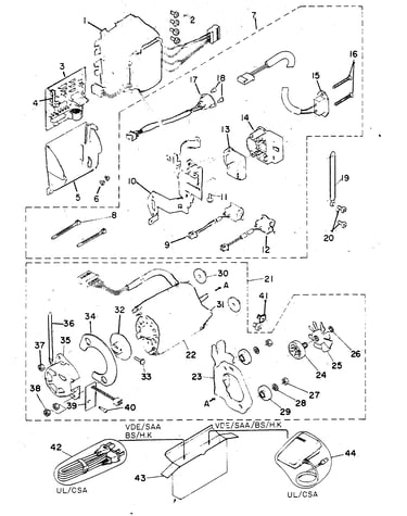 Power circuit board/main motor