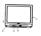 Panasonic CT-27L8SG cabinet parts diagram