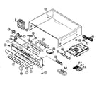 JVC RX-DV31SL cabinet parts diagram