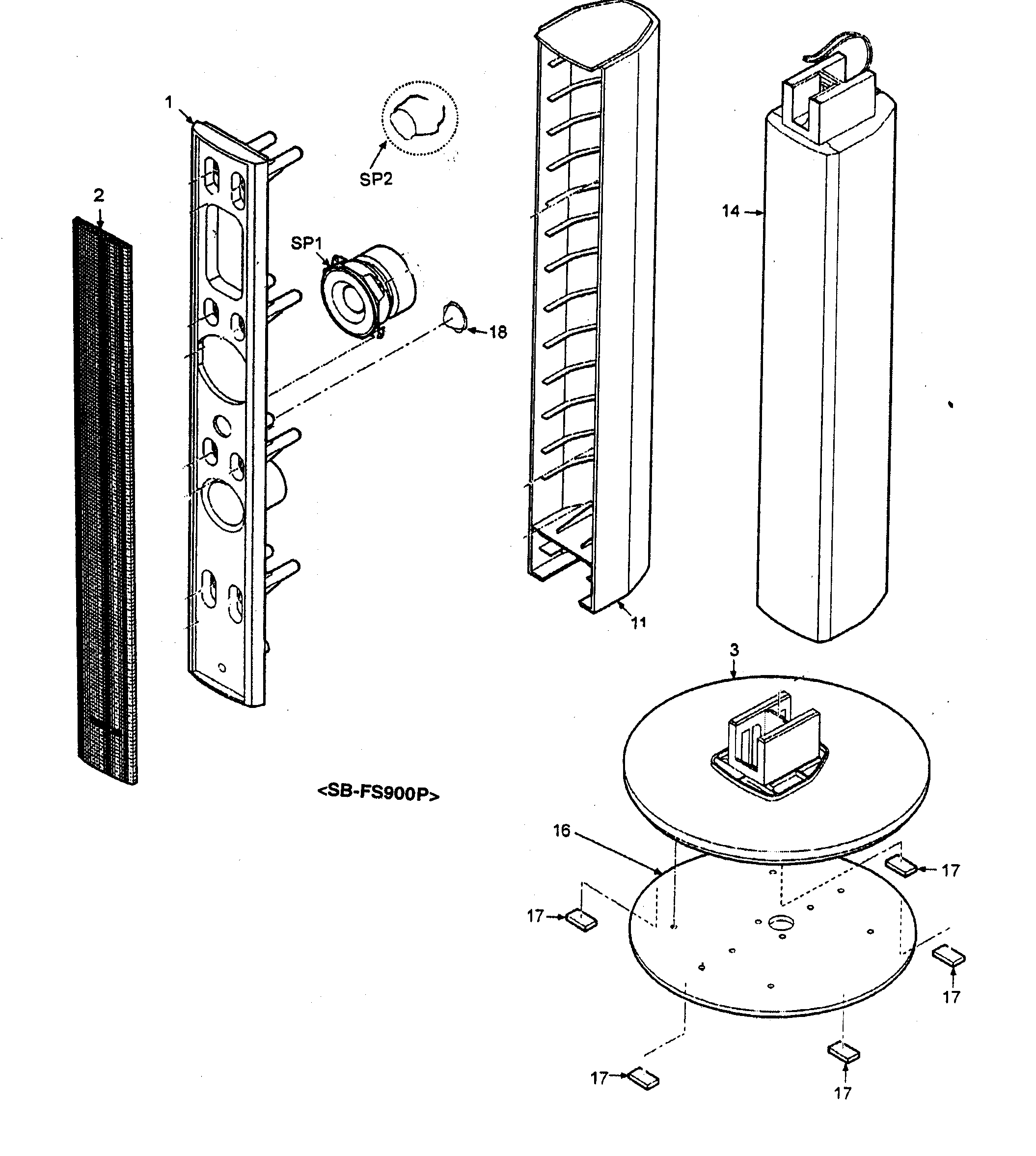 SPEAKER SB-FS900P