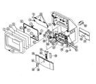 Sony KDP-65WS550 cabinet part diagram