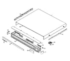 Panasonic DVD-F65P cabinet parts diagram