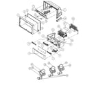 Hitachi 46W500 cabinet parts diagram