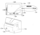Philips 32PT563S37A cabinet part diagram