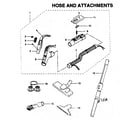 Kenmore 72121125000 hose/attachments diagram