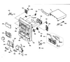 Sony HCD-GX45 cabinet parts diagram