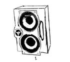 Sony SS-RG440 cabinet parts diagram