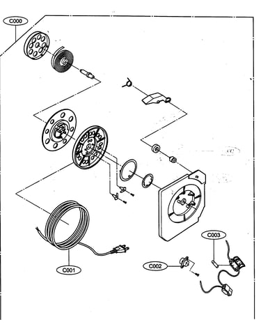 Cord reel assy