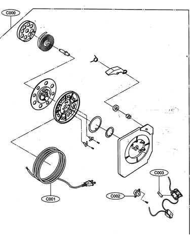 Cord reel assy