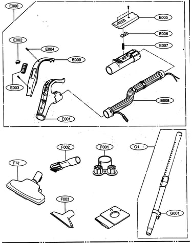 Accessorys holder/hose assy