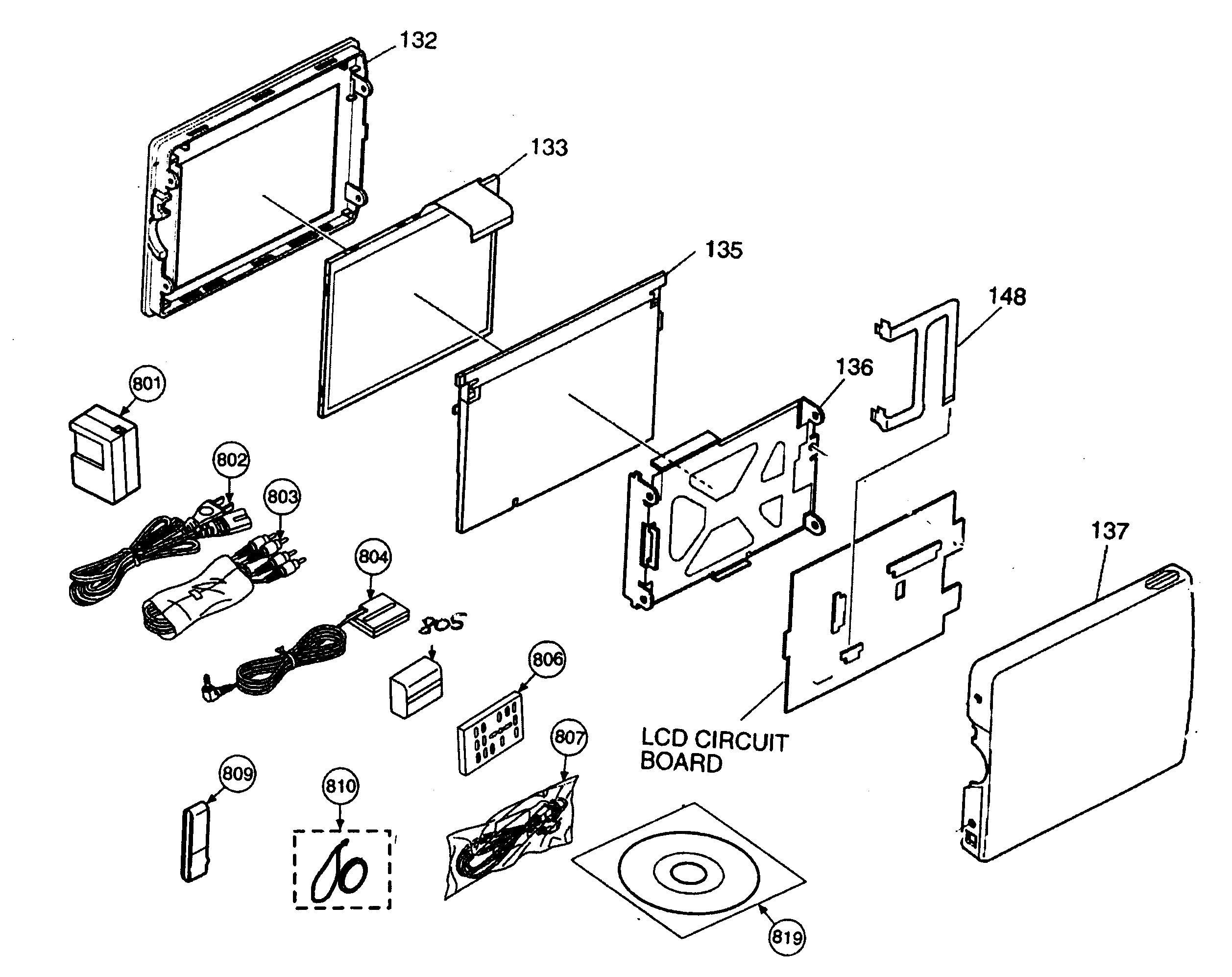 LCD ASS/ACCESSORYS