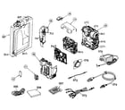 JVC GR-DX75US cabinet parts diagram