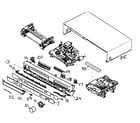 Panasonic SA-HT800VP cabinet parts diagram