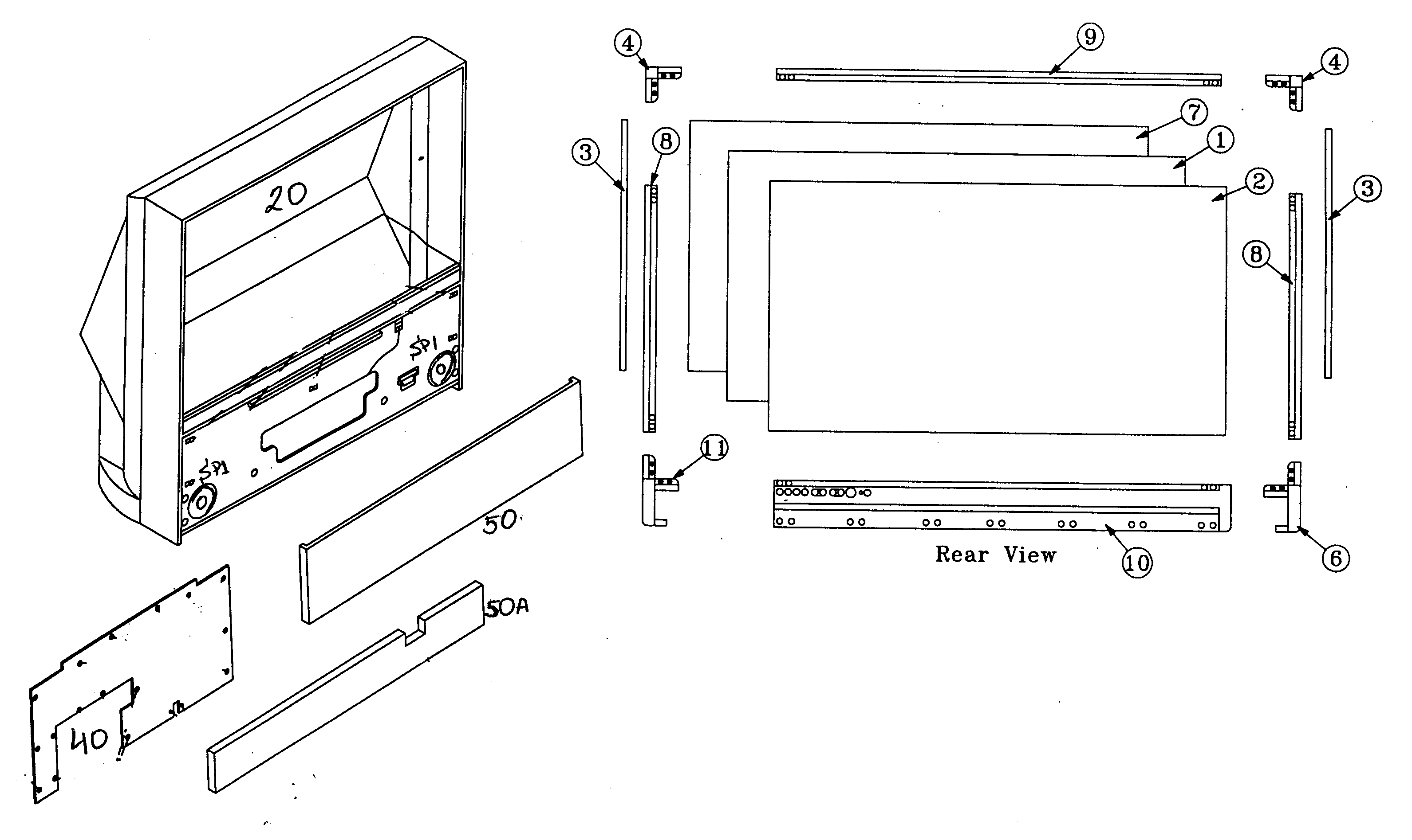 CABINET PARTS