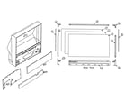 Mitsubishi WS-65813 cabinet parts diagram