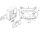Mitsubishi WS-65713 cabinet parts diagram