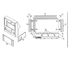 Mitsubishi WS-55613 cabinet parts diagram