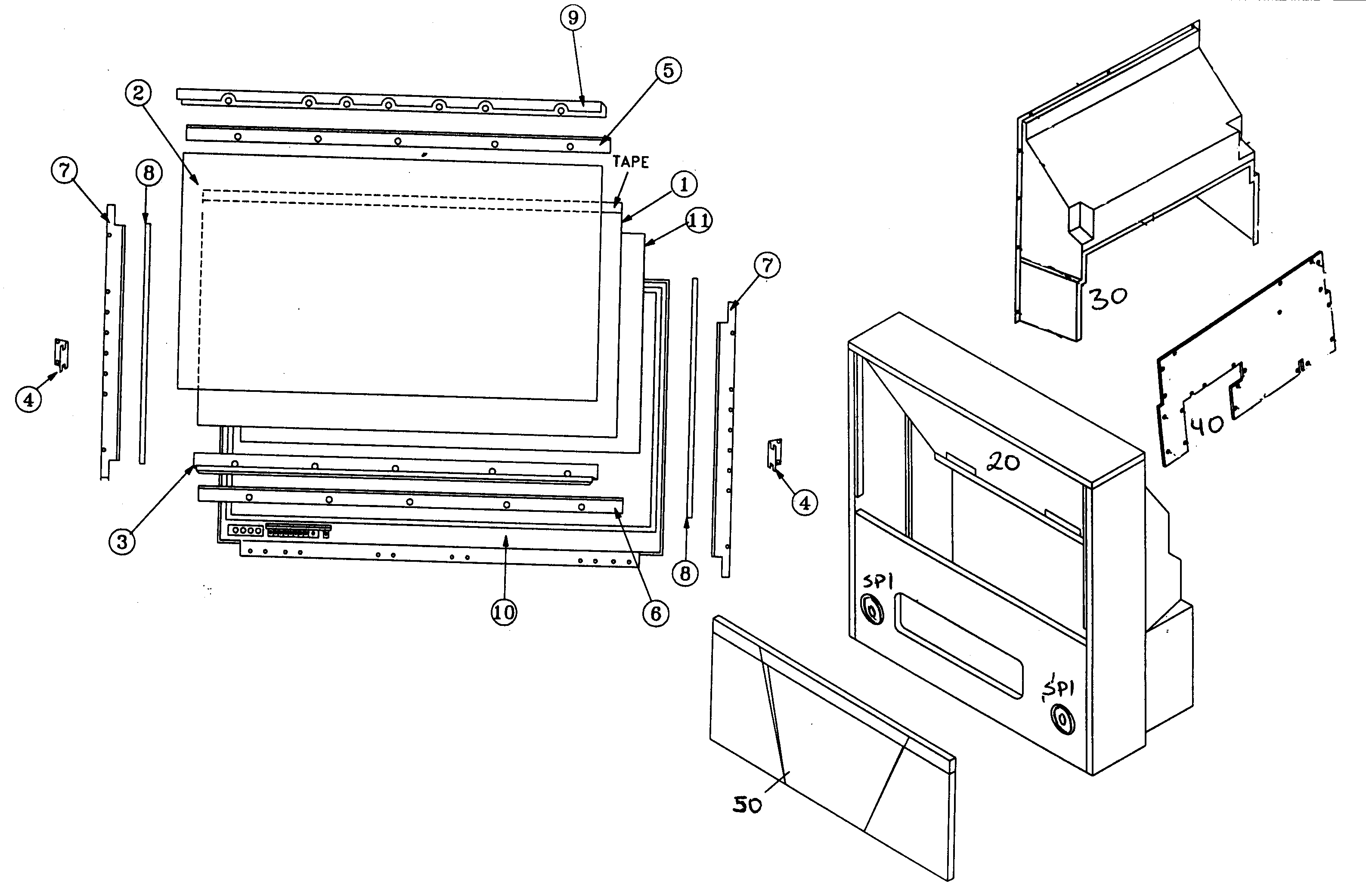 CABINET PARTS