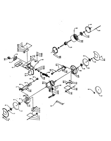 Bench grinder/leg