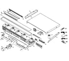 Panasonic SA-XR45PP cabinet parts diagram