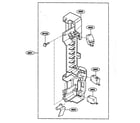 Kenmore 72163763300 latch board parts diagram