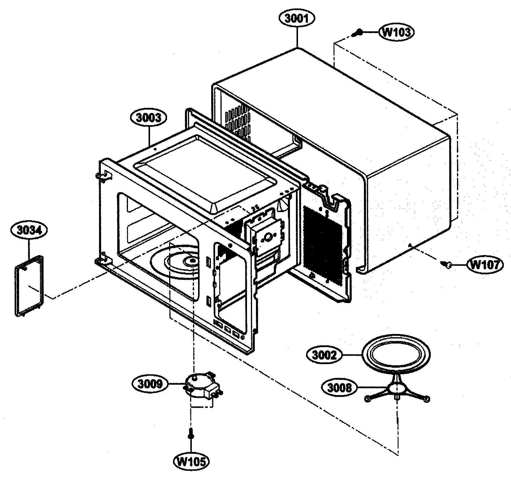 Oven cavity parts