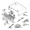 Yamaha HTR-5650 cabinet parts diagram