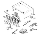 Yamaha HTR-5650 cabinet parts diagram