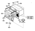 Kenmore 72163102300 oven cavity parts diagram