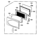 Kenmore 72163109300 door parts diagram