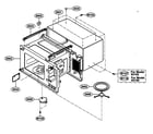 Kenmore 72163109300 oven cavity parts diagram