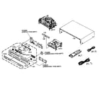 Toshiba SD-V280UA cabinet parts diagram