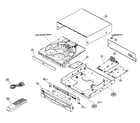 Yamaha DVD-C740 cabinet parts diagram