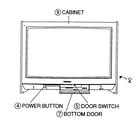 Panasonic CT-34WX53 cabinet parts diagram