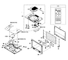 Samsung DVD-L200 cabinet parts diagram