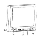 RCA 27R410T cabinet parts diagram