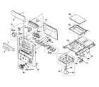 Sony HCD-EP707 cabinet parts diagram