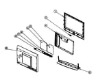 Samsung LTN325W cabinet parts diagram