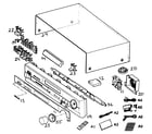 Panasonic SA-HT650P cabinet parts diagram