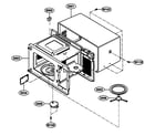 Kenmore 72164002300 oven cavity parts diagram