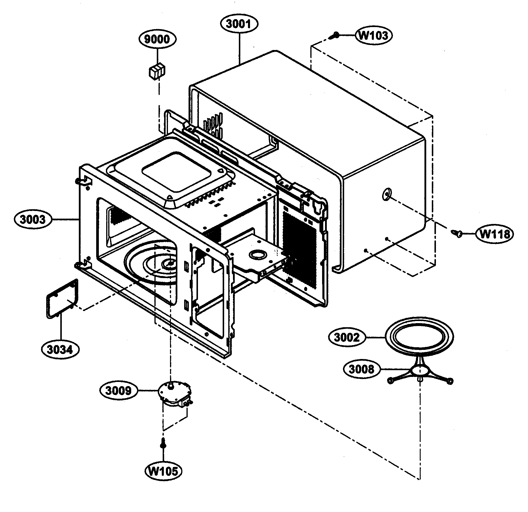 Oven cavity parts