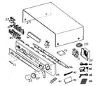 Panasonic SC-HT650P cabinet parts diagram